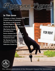 June 2016 - Riverside Lawyer Magazine