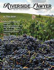 May 2016 - Riverside Lawyer Magazine