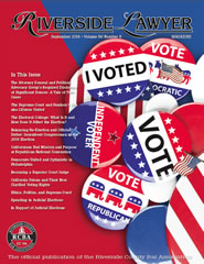 September 2016 - Riverside Lawyer Magazine