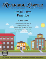 June 2017 - Riverside Lawyer Magazine