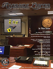 October 2017 - Riverside Lawyer Magazine