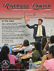 September 2017 - Riverside Lawyer Magazine