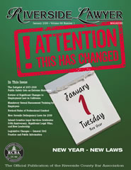 January 2019 - Riverside Lawyer Magazine
