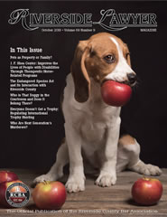 October 2019 - Riverside Lawyer Magazine