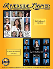 November 2020 - Riverside Lawyer Magazine
