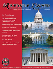 February 2020 - Riverside Lawyer Magazine