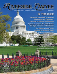 July/August 2021 - Riverside Lawyer Magazine
