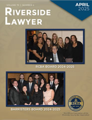 April 2025 - Riverside Lawyer Magazine