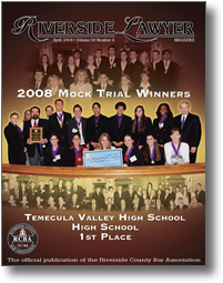 April 2008 - Riverside Lawyer Magazine