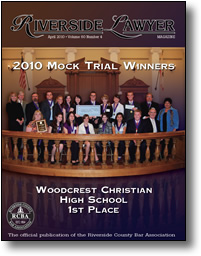 April 2010 - Riverside Lawyer Magazine