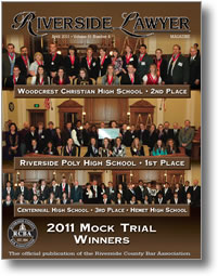 April 2011 - Riverside Lawyer Magazine