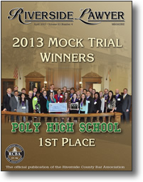 April 2013 - Riverside Lawyer Magazine
