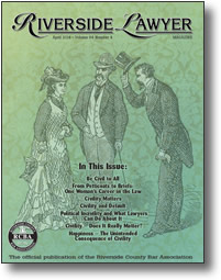 April 2014 - Riverside Lawyer Magazine