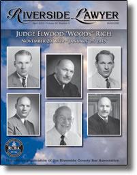 April 2015 - Riverside Lawyer Magazine