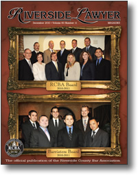 December 2010 - Riverside Lawyer Magazine