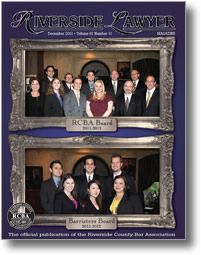 December 2011 - Riverside Lawyer Magazine