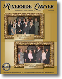 December 2012 - Riverside Lawyer Magazine