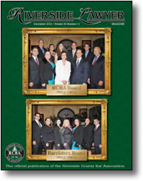 November 2013 - Riverside Lawyer Magazine