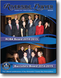 December 2014 - Riverside Lawyer Magazine