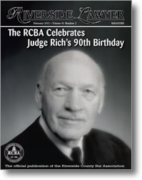 February 2011 - Riverside Lawyer Magazine