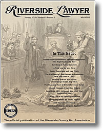 January 2013 - Riverside Lawyer Magazine