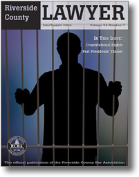 July/August 2004 - Riverside Lawyer Magazine