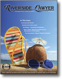 July/August 2009 - Riverside Lawyer Magazine