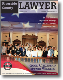 June 2004 - Riverside Lawyer Magazine