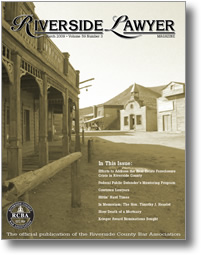 March 2009 - Riverside Lawyer Magazine
