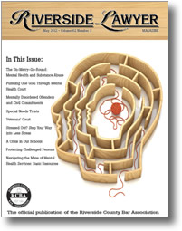 May 2012 - Riverside Lawyer Magazine