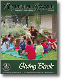 November 2011 - Riverside Lawyer Magazine