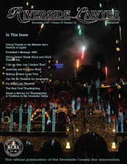 November 2015 - Riverside Lawyer Magazine