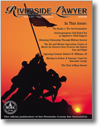 October 2011 - Riverside Lawyer Magazine