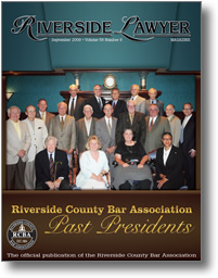 September 2009 - Riverside Lawyer Magazine